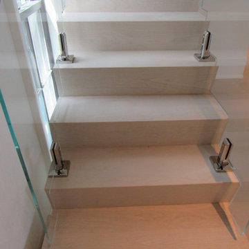 Glass Panel Modern Stair Project- Vero Bch FL