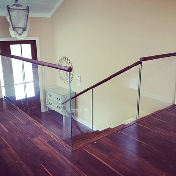 Glass Railings + Second Floor Guardrail