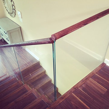 Glass Railings + Second Floor Guardrail