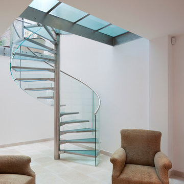 Glass Spiral Staircase