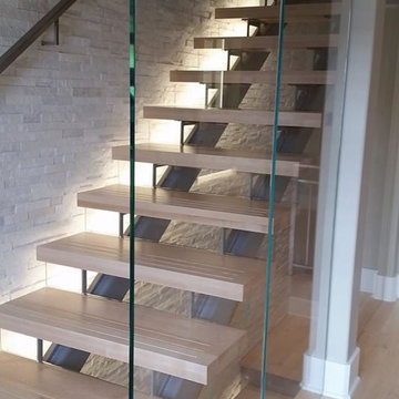 Glass Stair Risers & Glass Stair Case