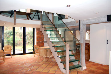 Glass staircase at Dunwich