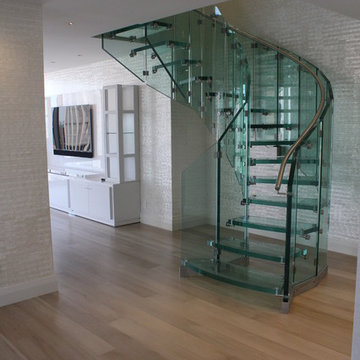 Glass staircase, Olympic Tower, New York