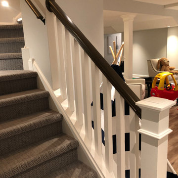 Glen Mills Finished Basement: Bar, Bath, Exercise, Built In’s and TV Area