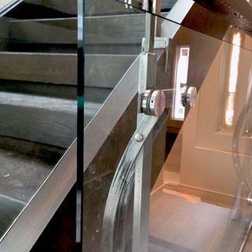 Glengowan residence interior staircase railing detail