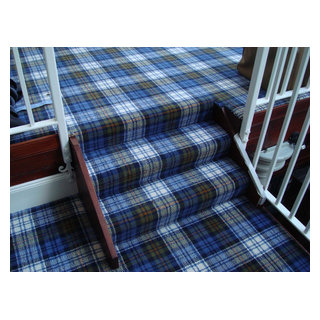 Gordon Tartan Carpet - Traditional - Staircase - Glasgow - by Stevens and  Graham Tartan Carpets | Houzz IE