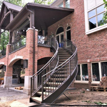 Gorgeous Curved Stairs