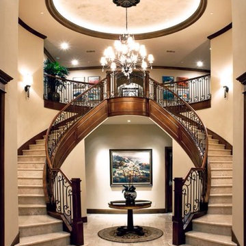 Grand double staircase