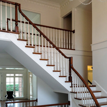 Grand Foyer with Painted Kitchen Cabinets