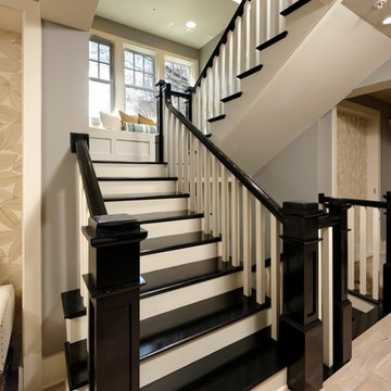grand stair with window seating
