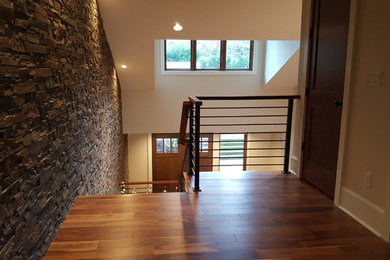 Example of a transitional staircase design in Seattle