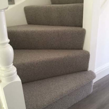 Grey Carpet to Stairs in Private Residence