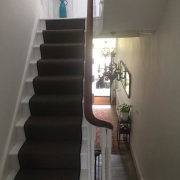 Grey Carpet to Stairs with Black Whipping