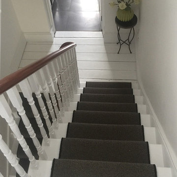 Grey Carpet to Stairs with Black Whipping