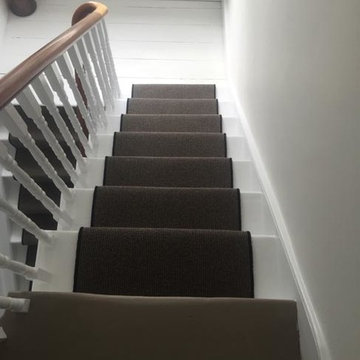 Grey Carpet to Stairs with Black Whipping