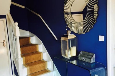 Design ideas for a modern staircase in Sussex.