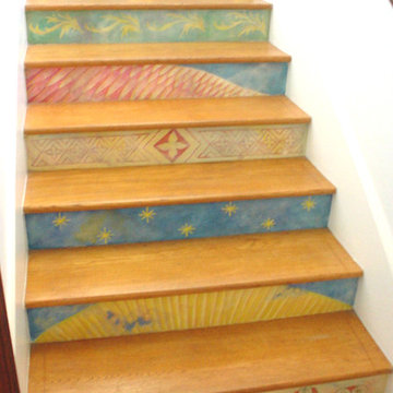 Hand-painted Stair Risers
