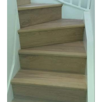 Hardwood flooring to stairs