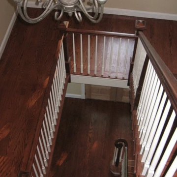 Hardwood floors and stairs