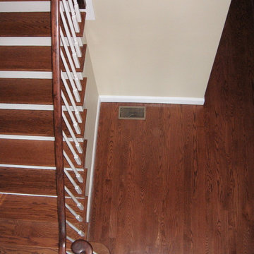 Hardwood floors and stairs