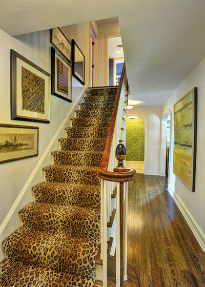 Traditional Staircase by Alan Wycheck Photography Inc.