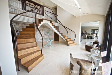 Contemporary staircase in Kent.