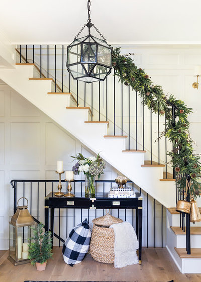 Transitional Staircase by Anna Hudson Photography