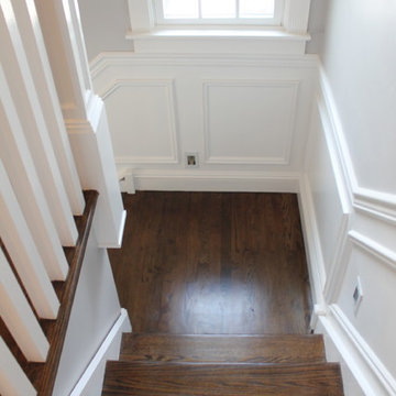 Hawthorne NJ - Stairs/Entry/Wainscoting/Hardwood Floors
