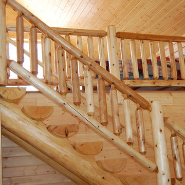 Log Stairs | Houzz