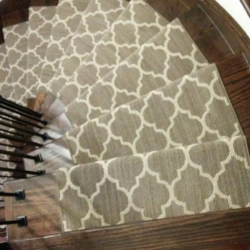 Herringbone Design Stair Carpet Runner