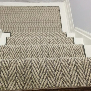 Herringbone Design Stair Carpet Runner