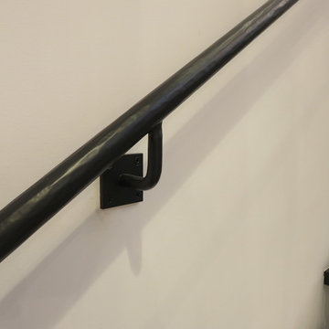 High End Commercial Stair and Hammered Handrail