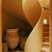 Mediterranean Staircase by BCV ARCHITECTURE + INTERIORS