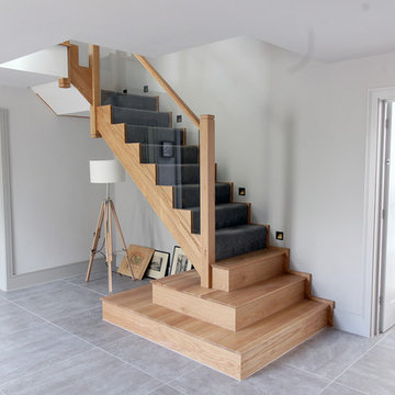 Hillcrest Avenue - ‘Contemporary cut’ Oak staircase