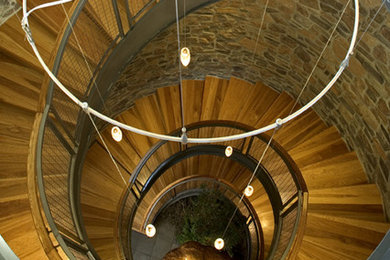 Inspiration for a contemporary staircase in Seattle.