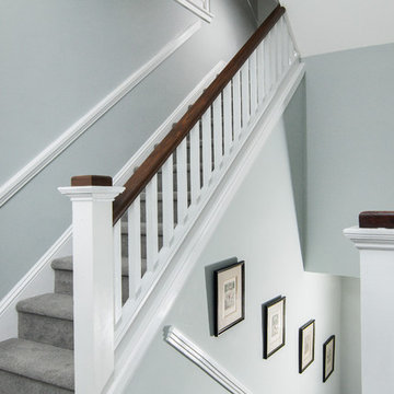 Historic Four Square Renovation Stairwell