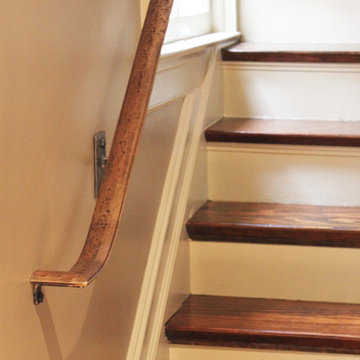 Historic Remodel - Kitchen Staircase (bronze wall mounted handgrip)