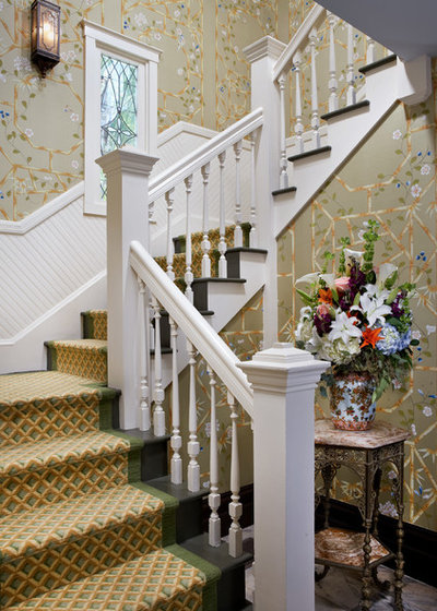 Traditional Staircase by Valerie M Interiors