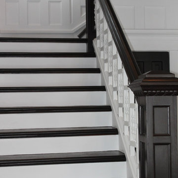 Historical staircase and entry project, North Park, Indianapolis