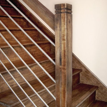Horizontal Stainless Steel - Wood Handrail 2