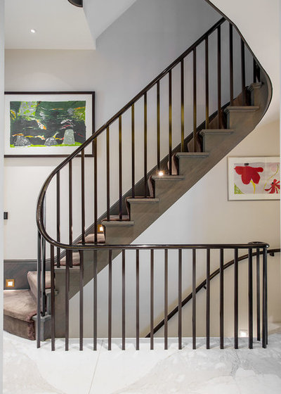 Contemporary Staircase by TLA Studio