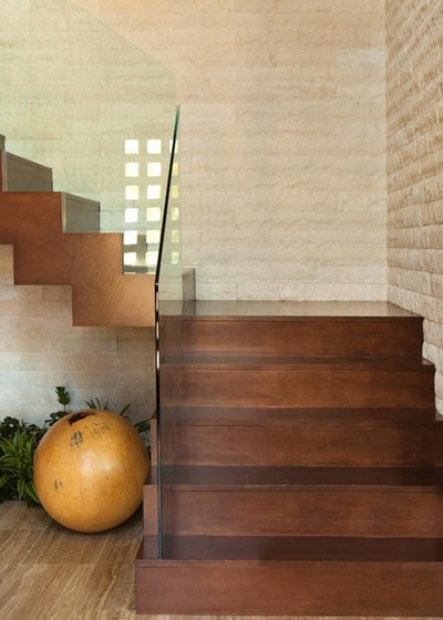 Contemporary Staircase by Michael Fullen Design Group