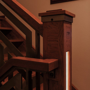 Illuminated stair posts