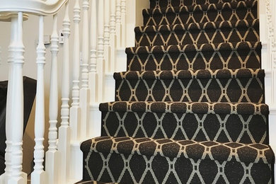 Impeccable Stairway Carpet Installation