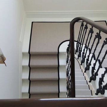 Installing Carpet to Stairs With Border