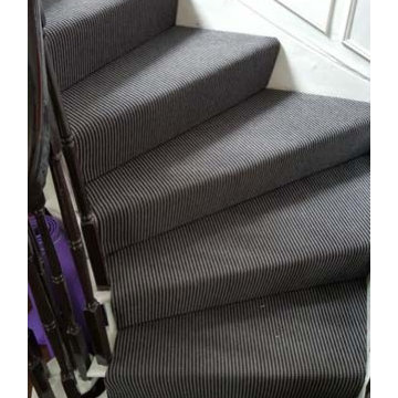 Installing Stripey Carpet to Stairs in Private Residence