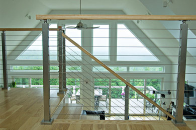 Interior Cable Railings add to Open Feel