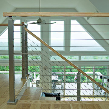 Interior Cable Railings add to Open Feel