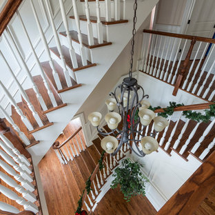 Inspiration for a timeless staircase remodel in New York