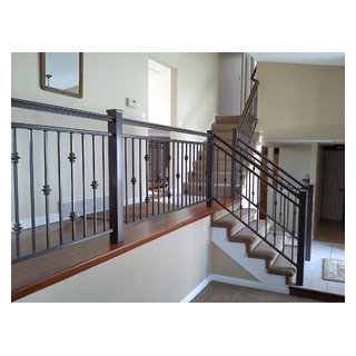 interior iron railing - Traditional - Staircase - Denver - by Colorado ...